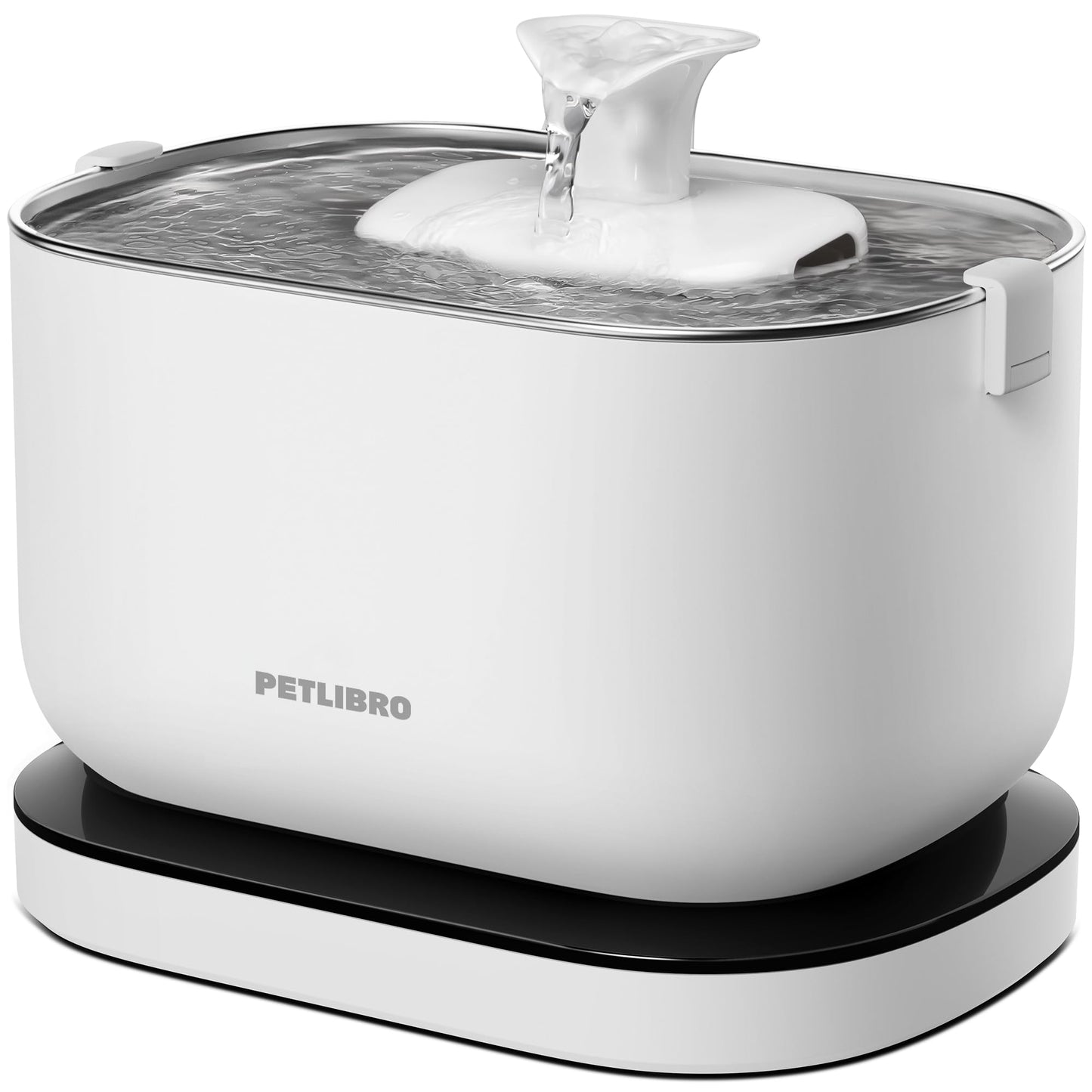PETLIBRO Cat Water Fountain Battery Operated, Rechargeable, 2.5L/84oz Dockstream Wireless Pet Water Fountain, Water Dispenser with Wireless Pump, Easy Cleaning, BPA-Free for Cats, Pets