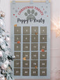 Personalised 2026 Pet Advent Calendar In Silver Grey