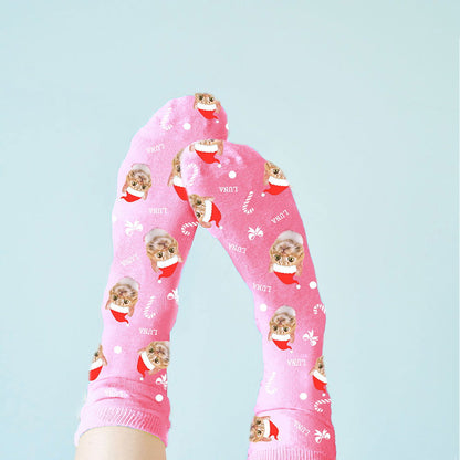 Personalised Christmas Pet Photo Socks