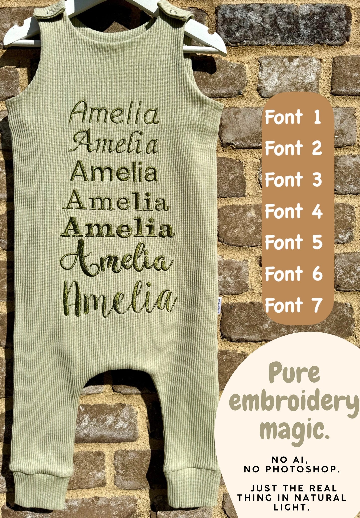 Animal Theme Personalised Dungarees