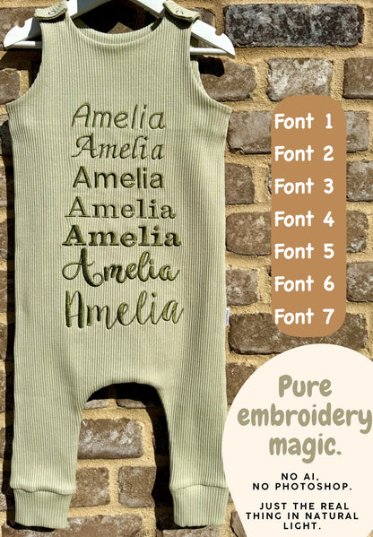 Animal Theme Personalised Dungarees