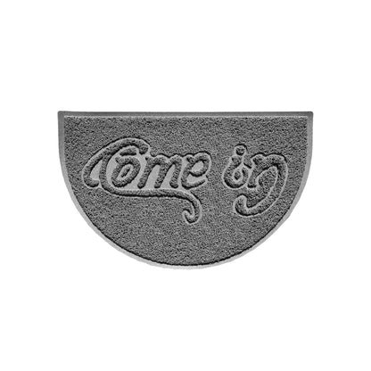 Come In Embossed Halfmoon Spaghetti Indoor/Outdoor Doormat