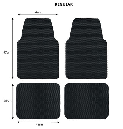 Nicoman Universal Hex Dirt Catcher Anti-Slip Car Floor Mats 4pc -  Regular