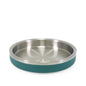 Rosewood Premium Double-Wall Stainless Steel Pet Food Shallow Bowl 480ml - Teal