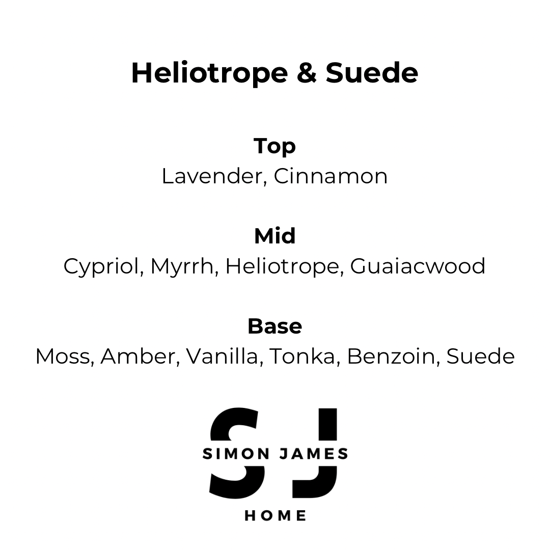 Heliotrope & Suede Candle - Luxury Soy Wax