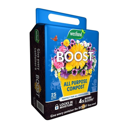 Westland Boost Compost Peat Free Flowers Pots Containers Baskets Garden 25L - Free Delivery