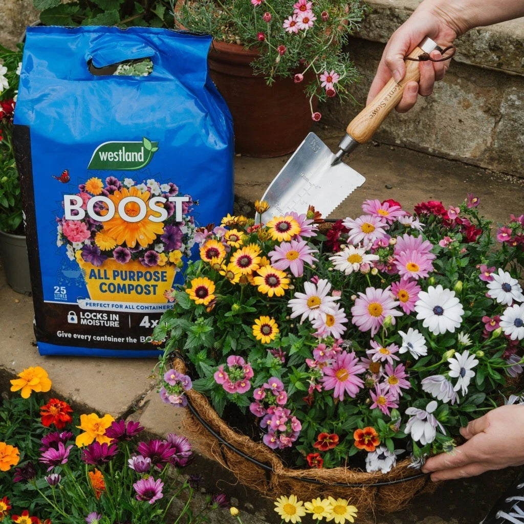 Westland Boost Compost Peat Free Flowers Pots Containers Baskets Garden 25L - Free Delivery