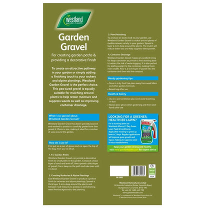 Westland Garden Gravel Stone Decorative for Paths Drainage & Mulch 20kg - Free Delivery