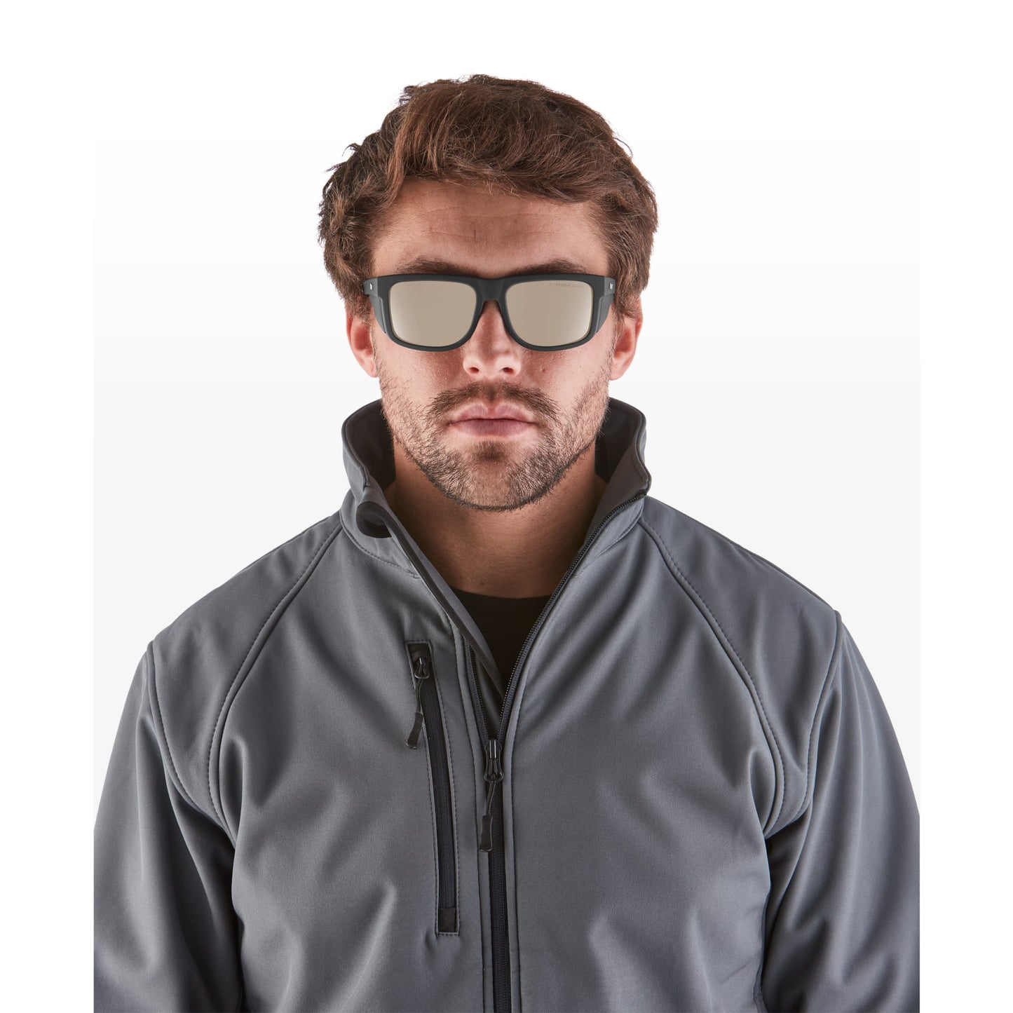 RILEY Navigator Anti-Scratch Safety Sunglasses with Antique Mirror Revo Lens