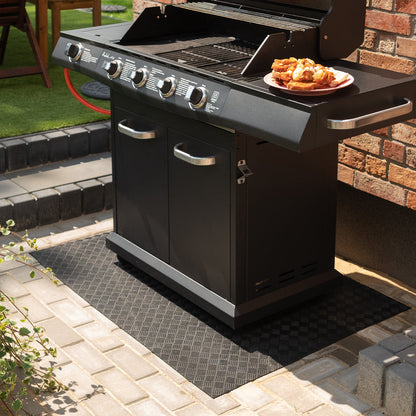 Recycled Rubber BBQ Floor Protection Mat - Custom Sizes