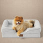 Bedsure Orthopedic Dog Bed for Small Dogs – Washable, Waterproof, 24-inch Light Grey