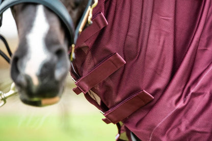 Mesh Fly Rug - Burgundy