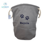 Dog Paw Canvas Trug - Toy Storage Tub - Personalised
