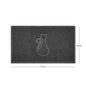 "Cat" Embossed Loofah Textured Spaghetti Door Mat