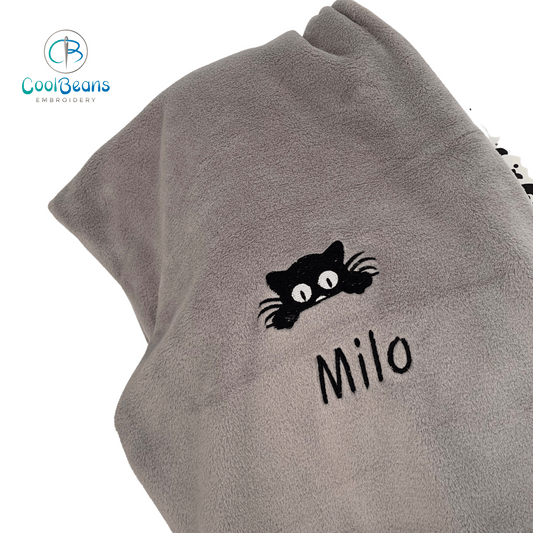 Pet Fleece Blanket - Cat / Kitten - Personalised