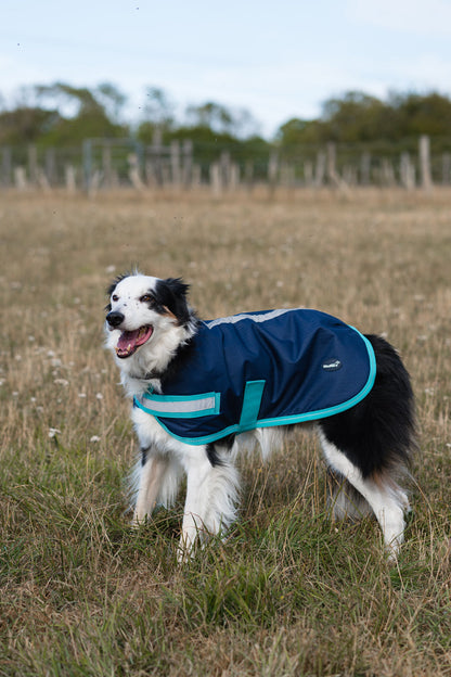 Classic Waterproof Dog Coat - Navy 250g