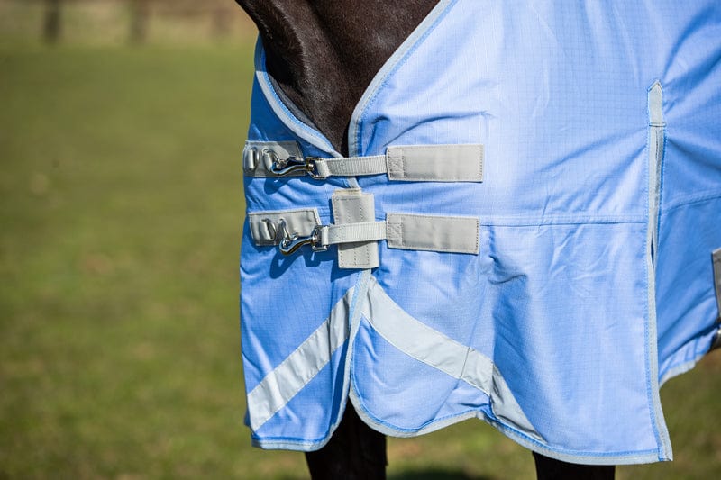 0g Detachable Neck Turnout Rug - Cornflower