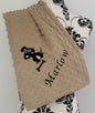 Pet Bubble Blanket - Dog and Bone - Personalised in Corner
