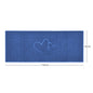 "Double Heart" Embossed Loofah Textured Spaghetti Doormat