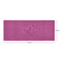 "Double Heart" Embossed Loofah Textured Spaghetti Doormat