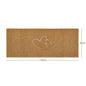"Double Heart" Embossed Loofah Textured Spaghetti Doormat
