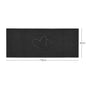 "Double Heart" Embossed Loofah Textured Spaghetti Doormat