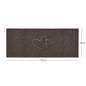 "Double Heart" Embossed Loofah Textured Spaghetti Doormat