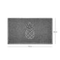 Embossed Pineapple Grey Spaghetti Door Mat