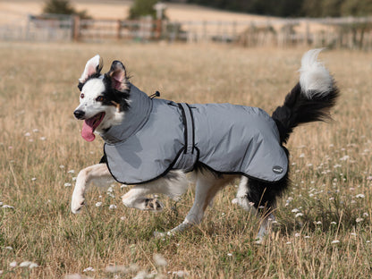 Luxe Waterproof Dog Coat 250g - Reflective Silver
