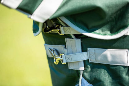 300g Detachable Neck Turnout Rug - Hunter Green