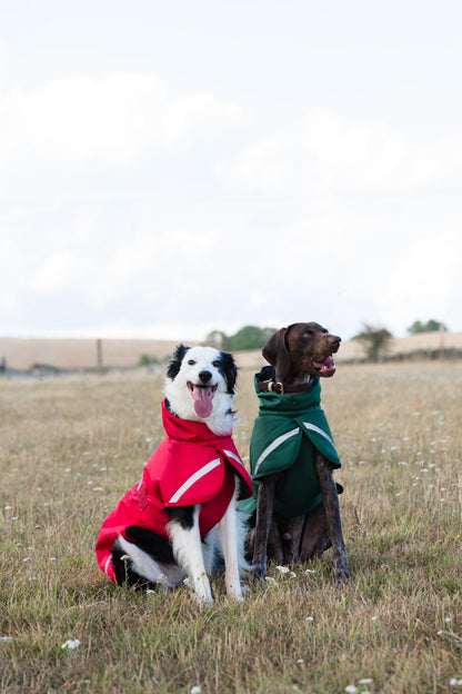 Luxe Waterproof Dog Coat 0g - Red