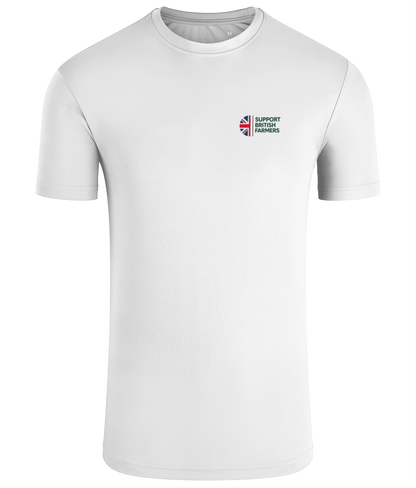 Mens TriDri Field Performance T-Shirt Green or White Support British Farmers