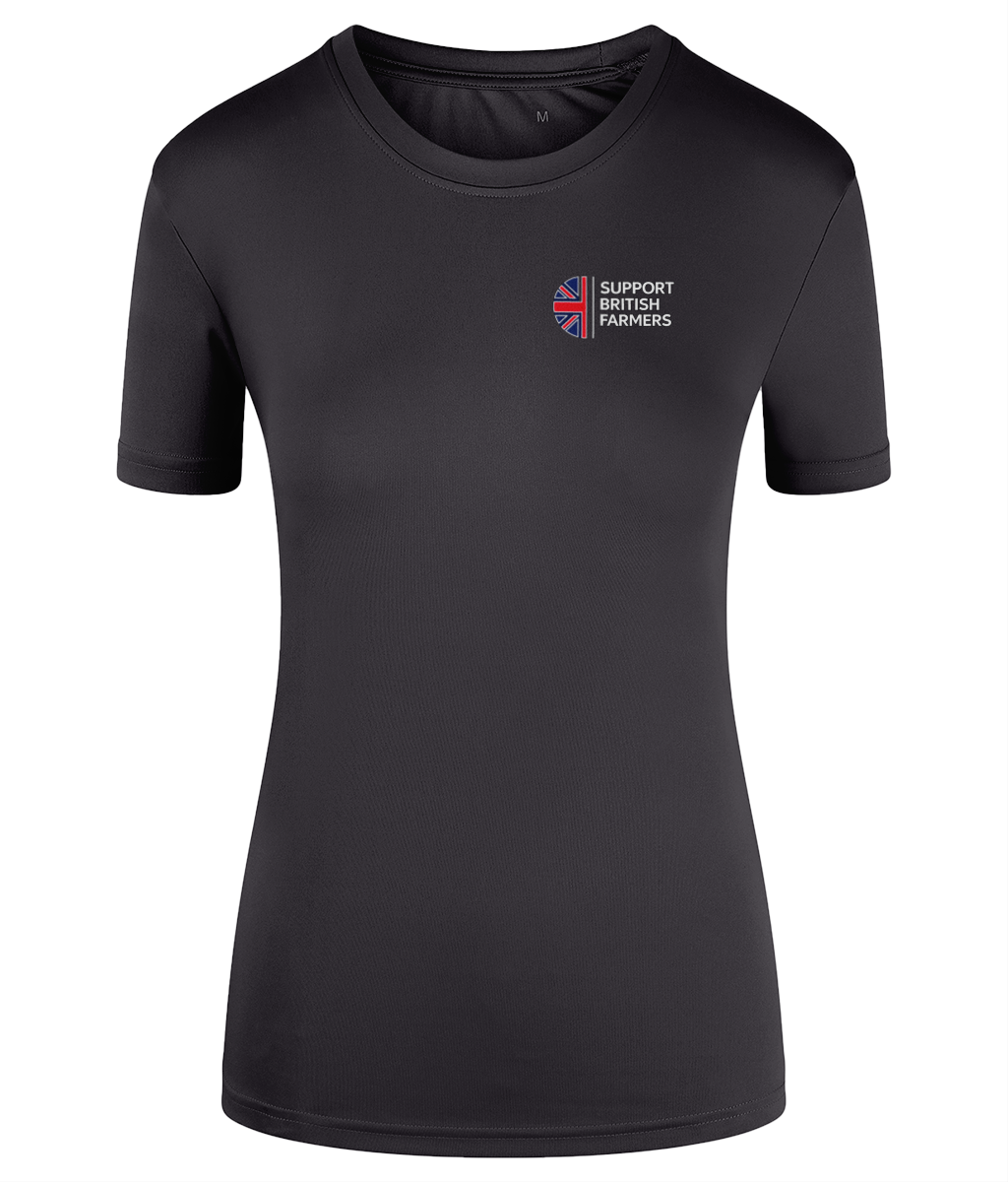 Women's TriDri Field Performance T-Shirt Support British Farmers
