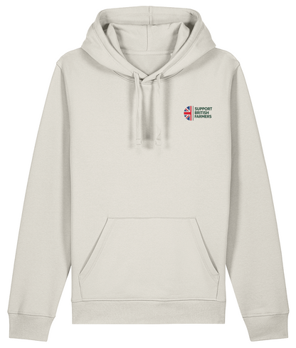 Hoodie Soft White Support British Farmers