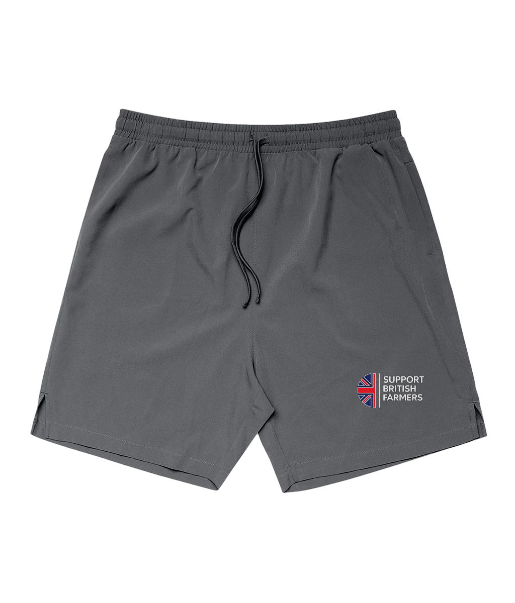 Active Farmers Field Shorts 18" Black Support British Farmers