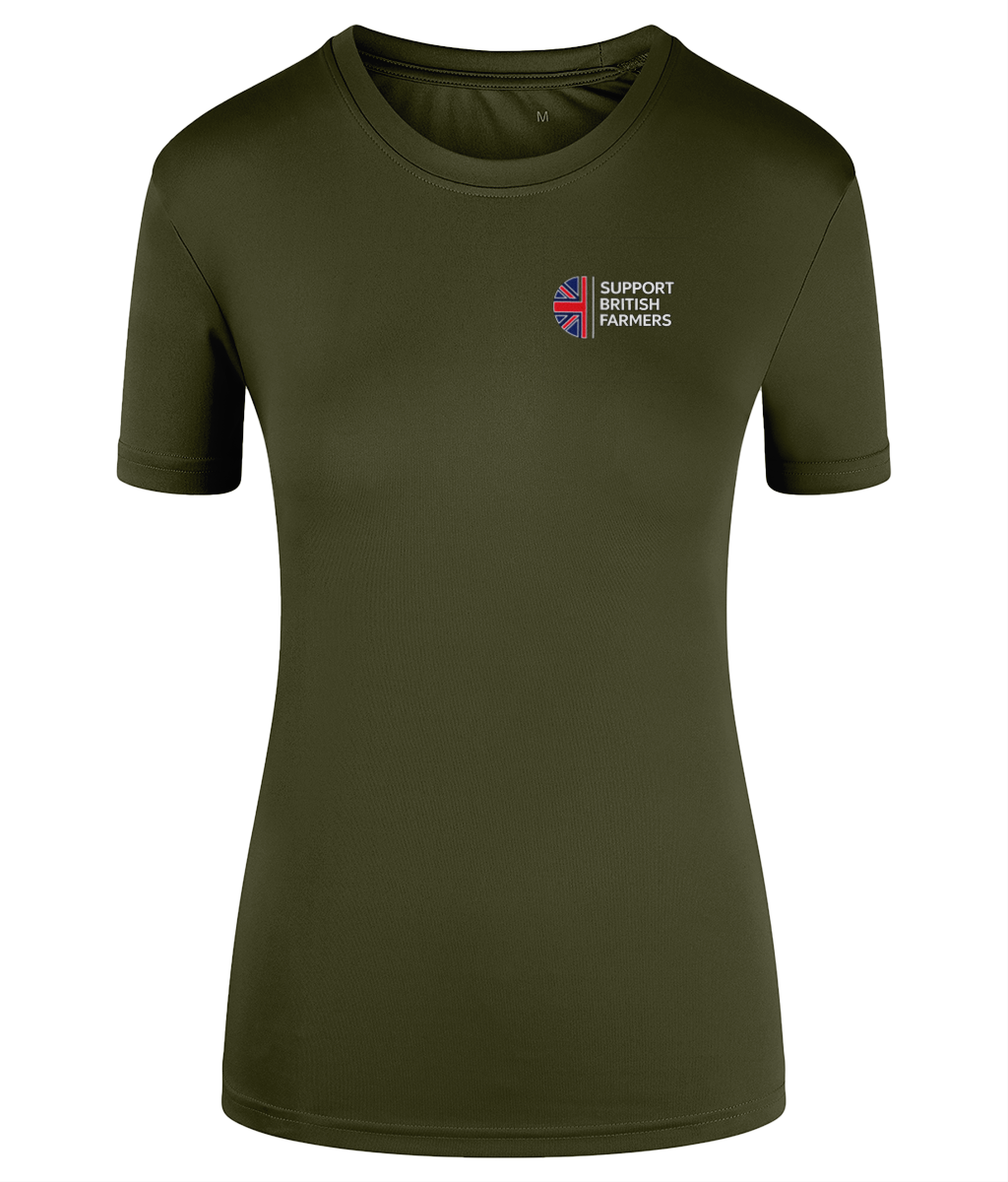 Women's TriDri Field Performance T-Shirt Support British Farmers