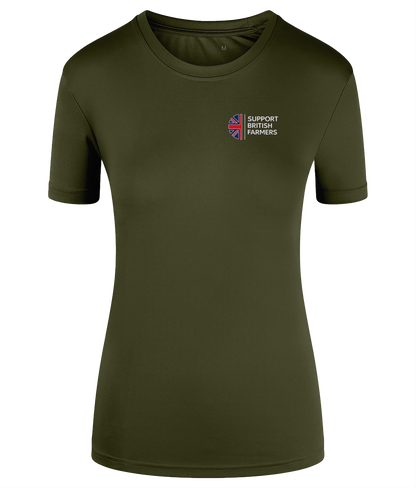 Women's TriDri Field Performance T-Shirt Support British Farmers