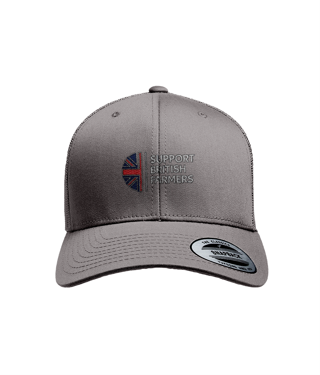 Flexfit Retro Tractor Cap Support British Farmers