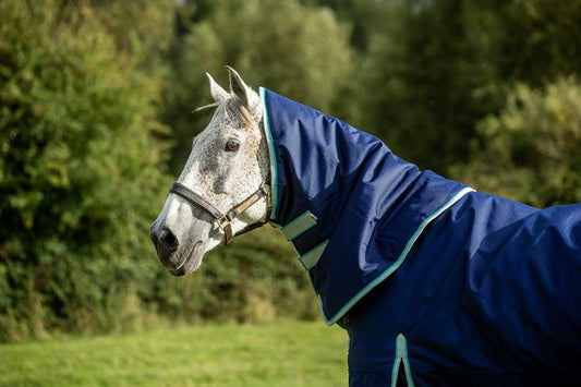 100g Navy Turnout Rug Neck Cover
