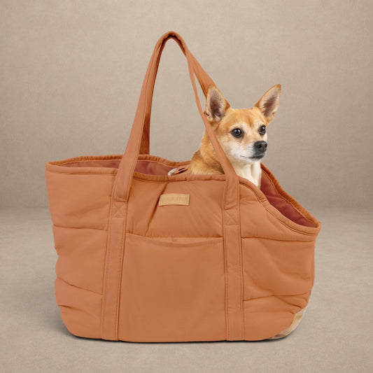 NoblePup Plush Dog Purse Carrier for Small Dogs | Cozy Travel Tote for Under 15 lbs