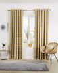 OLIVIA ROCCO Chevron Curtain Panels With Matching Cushion Covers Cotton Mix Easy Care