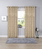 OLIVIA ROCCO Savoy Hand Woven Jacquard Curtains Cotton Blend Eyelet Ring Top OEKO-TEX