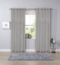 OLIVIA ROCCO Savoy Hand Woven Jacquard Curtains Cotton Blend Eyelet Ring Top OEKO-TEX