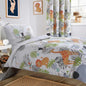 OLIVIA ROCCO Kids Safari Jungle Animal Print Duvet Cover Set With Pillowcase Soft Cosy