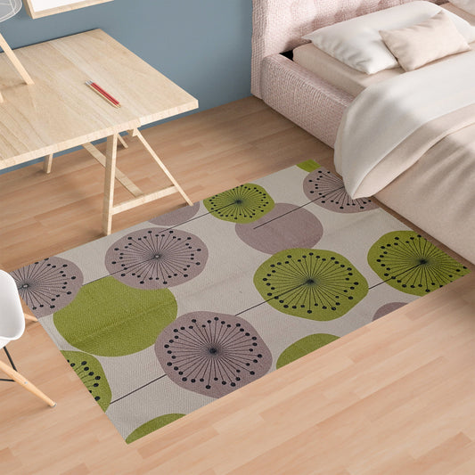 Floral Rug Design Modern Non Slip Soft Durable Floor Rug