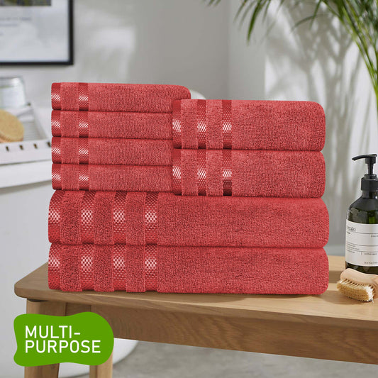 Red Towels 100% Cotton Quality Super Absorbent