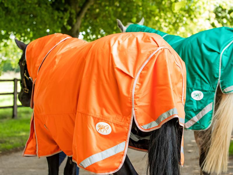 0g Detachable Neck Turnout Rug - Orange