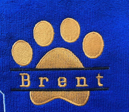 Pet Fleece Blanket - Name in Paw - Personalised