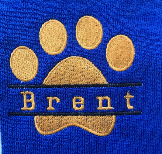 Pet Bubble Blanket - Name in Paws - Personalised