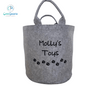 Pet Toy Storage - Mini Paws Felt Trug - Pet Storage Tub - Personalised